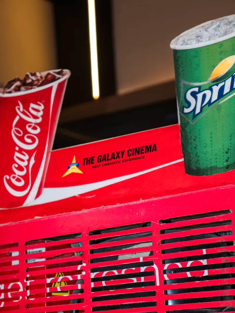 Cold drinks at the cafe